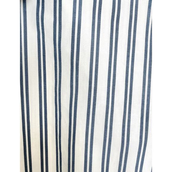 LAKE Pajamas Cotton Striped Set Women’s XL Blue White Classic Poplin - Picture 3 of 10